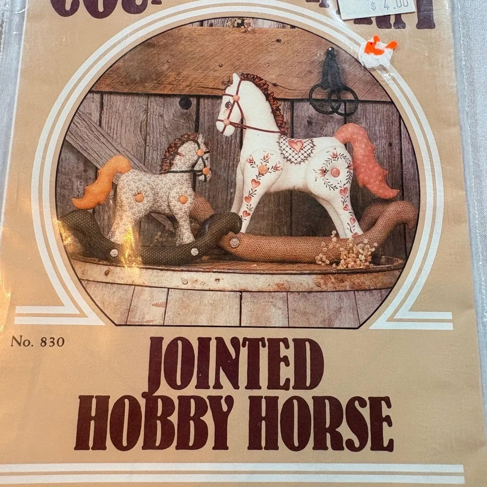 Donna Gallagher Creative Needlearts Jointed Hobby Horse Sewing Pattern 830 1983
